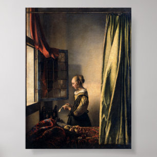 Girl Reading a Letter — Vermeer Poster