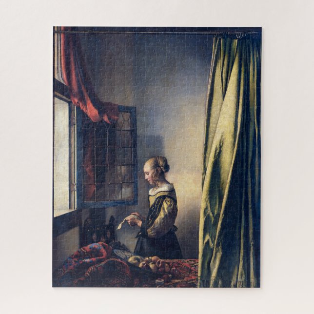 Girl Reading Letter by Open Window | Vermeer | Puzzle (Vertikal)