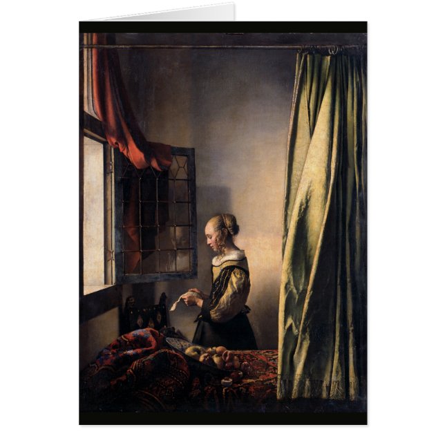 Girl Reading Letter im offenen Fenster von Vermeer (Vorne)