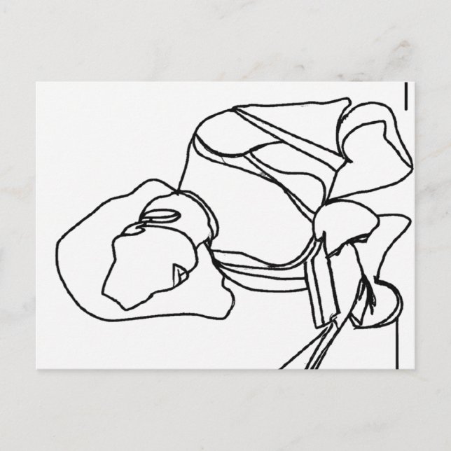 Girl Reading Postkarte (Vorderseite)