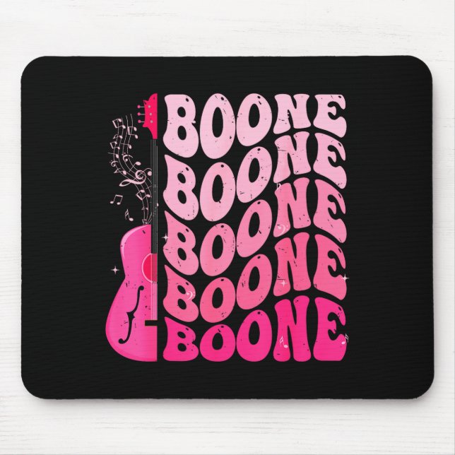 Girl Retro Boone Groovy Flower First Name D 80's  Mousepad (Vorne)