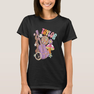 Girl Retro TAYLOR Vorname Personalisiert Geburtsta T-Shirt