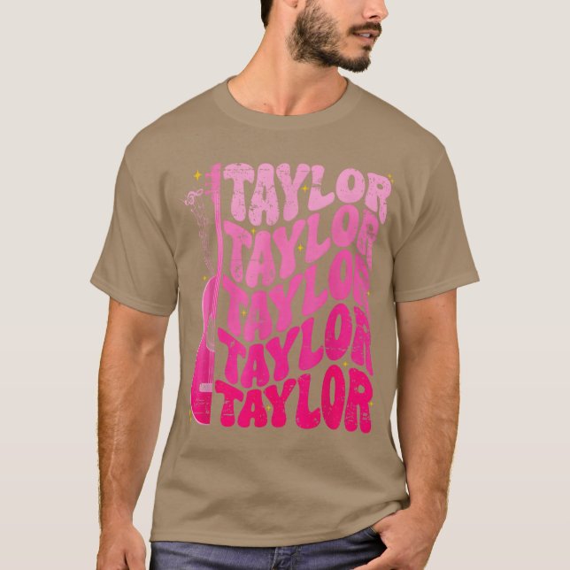 Girl Retroaylor First Name Personalized Birthday g T-Shirt (Vorderseite)