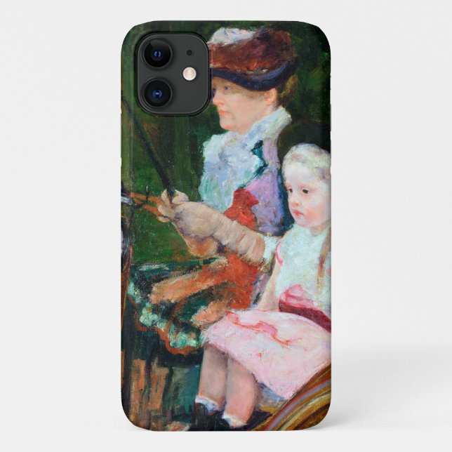 Girl Riding a Carriage, Mary Cassatt Case-Mate iPhone Hülle (Rückseite)