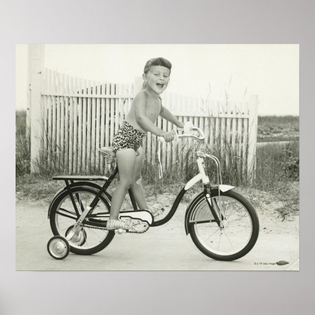 Girl Riding Brad Poster (Vorne)