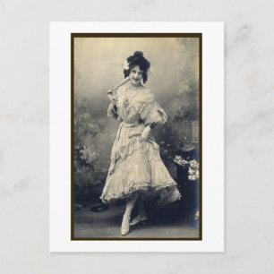 Girl Risque Französisch anzeigen Postkarte