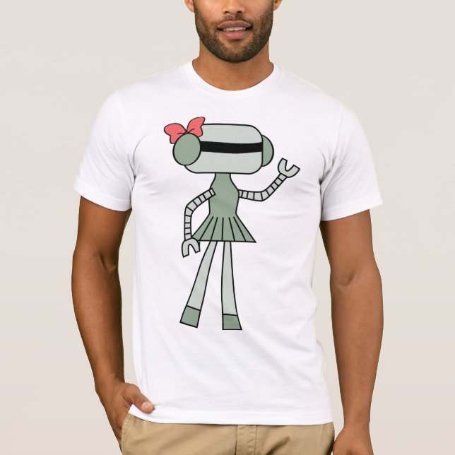 Girl Robot Mens T - Shirt (Vorderseite)