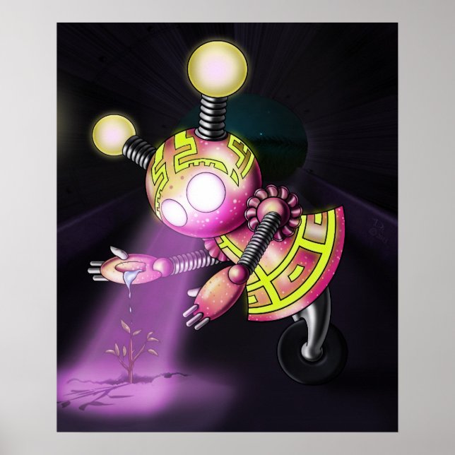 Girl Robot Poster (Vorne)