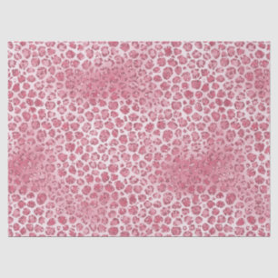Girl-Rosa-Blush-Glitzer Leopard-Druck       Seidenpapier