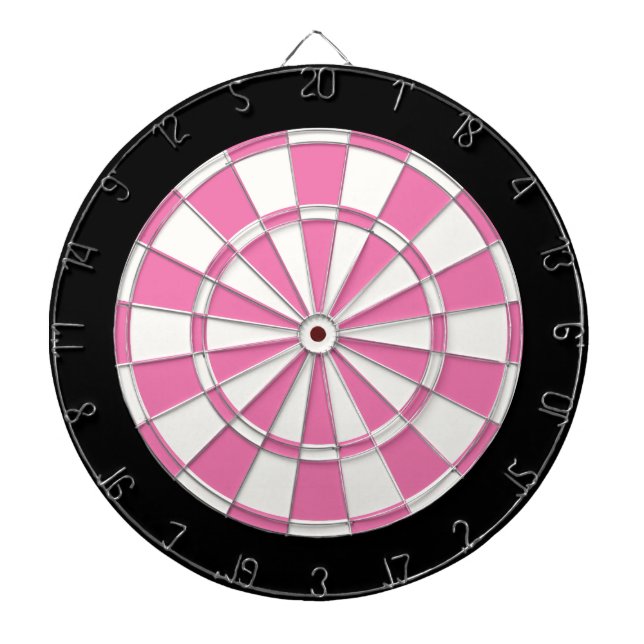 Girl rosa Schwarz und Weiß Dartscheibe (vorne)