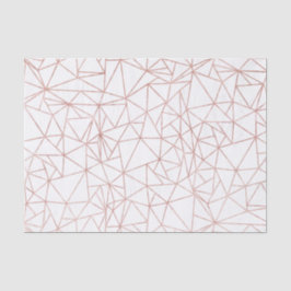 Girl Rose Gold Geometric Kupfer Polygon Seidenpapier