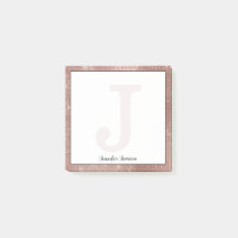 Girl Rose Gold Glam Sparkle Kleine Monogramm Name