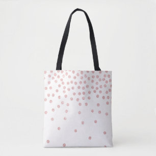 Girl-Rose Gold Glitzer Konfetti Polka Punkte