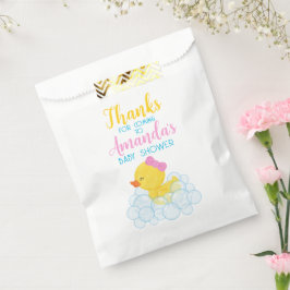 Girl Rubber Duck Babydusche Gefallen Leckerei-Tasc Geschenktütchen