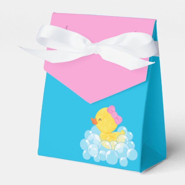 Girl Rubber Duck Geburtstagsdusche Leckerei Geschenkschachtel (Vorderseite)