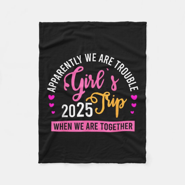 Girl’s Trip 2025 Summer Beach Weekend Vacation Wom Fleecedecke (Vorderseite)