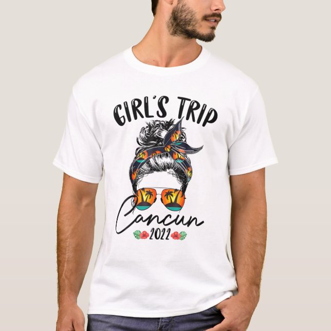 Girl’s Trip Vacation Cancun 2022 Mexico Girlfriend T-Shirt (Vorderseite)