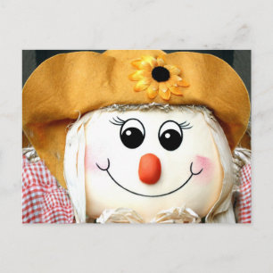 Girl Scarecrow Doll Postkarte