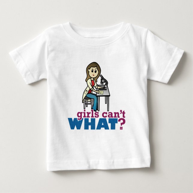 Girl Scientist Baby T-shirt (Vorderseite)