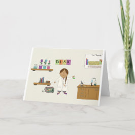 Girl Scientist Karte