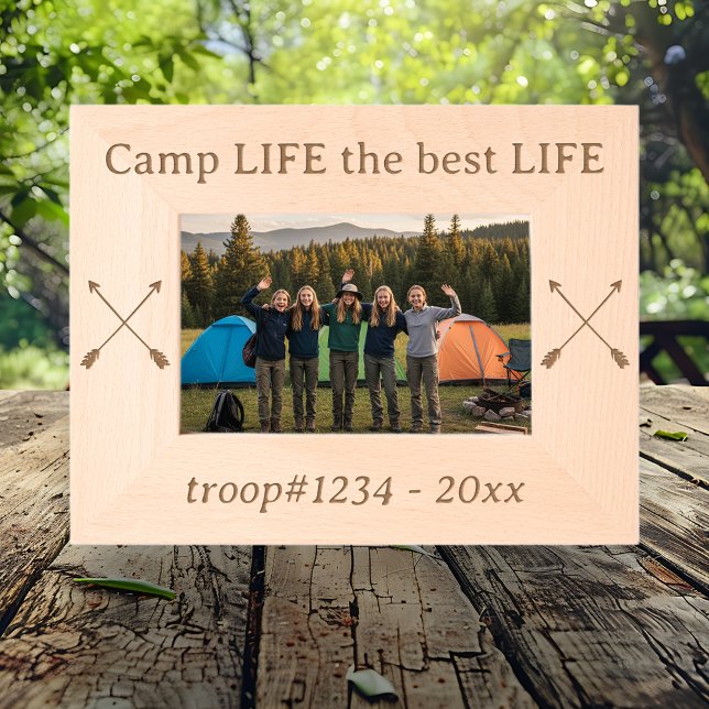Girl Scout Camp Life the Best Life Custom Geätzte Rahmen (Von Creator hochgeladen)