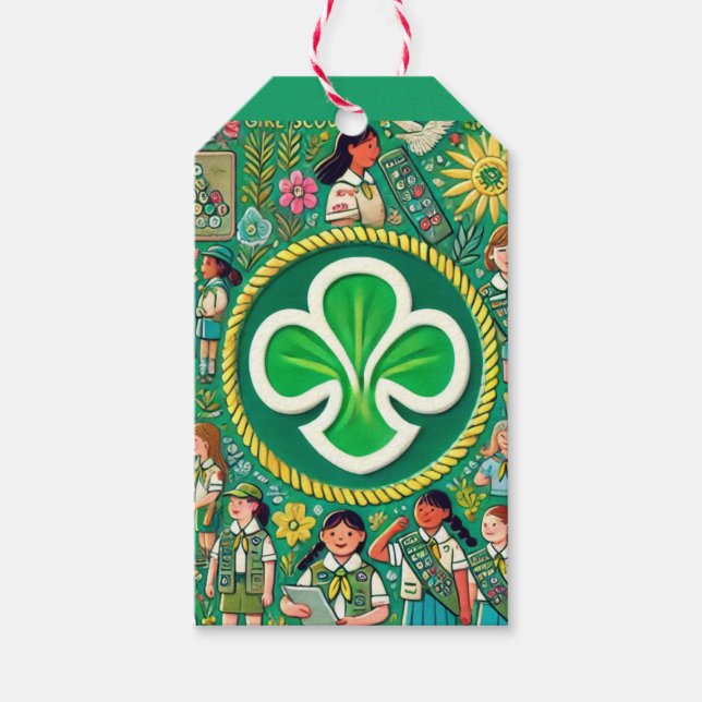 Girl Scout Ehrengratulation zum Award Star Car Geschenkanhänger (Vorderseite)