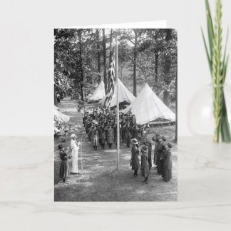 Girl Scout Flag-Raising: 1919 Karte