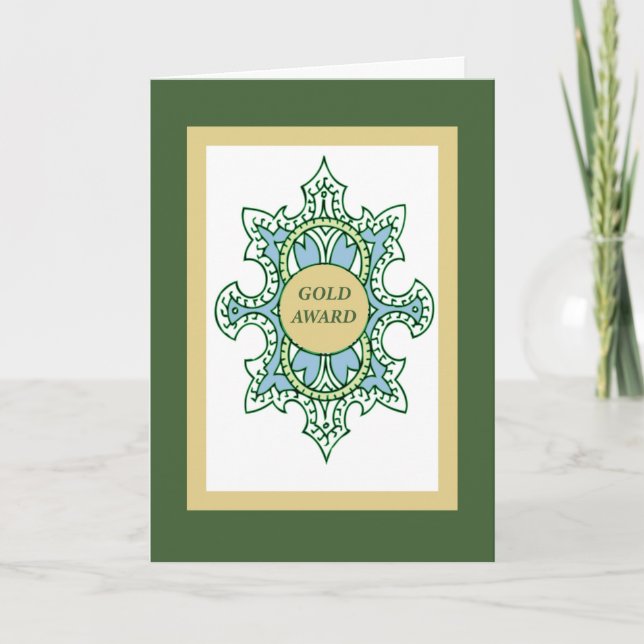 Girl Scout Gold Award Glückwünsche Erfolg Karte (Vorderseite)