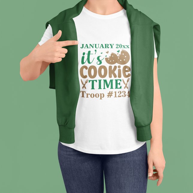 Girl Scout It's Cookie Time Custom T-Shirt (Von Creator hochgeladen)