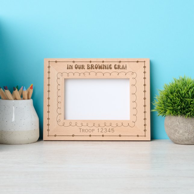 Girl Scouting in meiner Brownie-Zeit Geätzte Rahmen (Vorderseite)