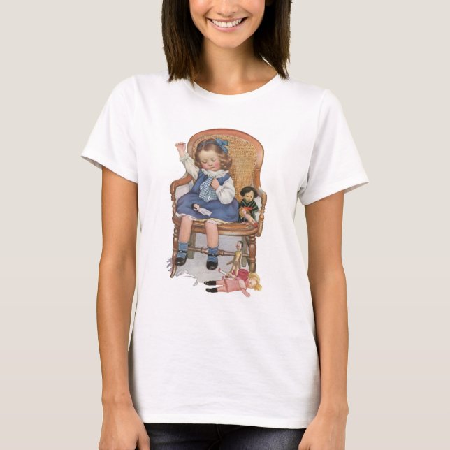 Girl Sewing Dolles T-Shirt