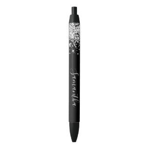 Girl Signature Funkelnd Silver Glitzer Kugelschreiber