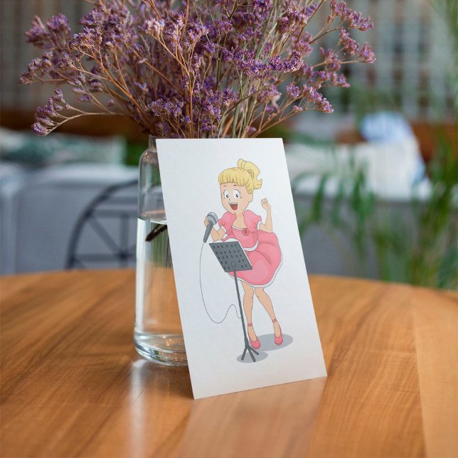 Girl Singing Einladung (Von Creator hochgeladen)