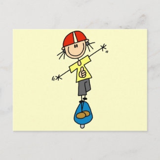 Girl Skateboarder Tshirts und Geschenke Postkarte