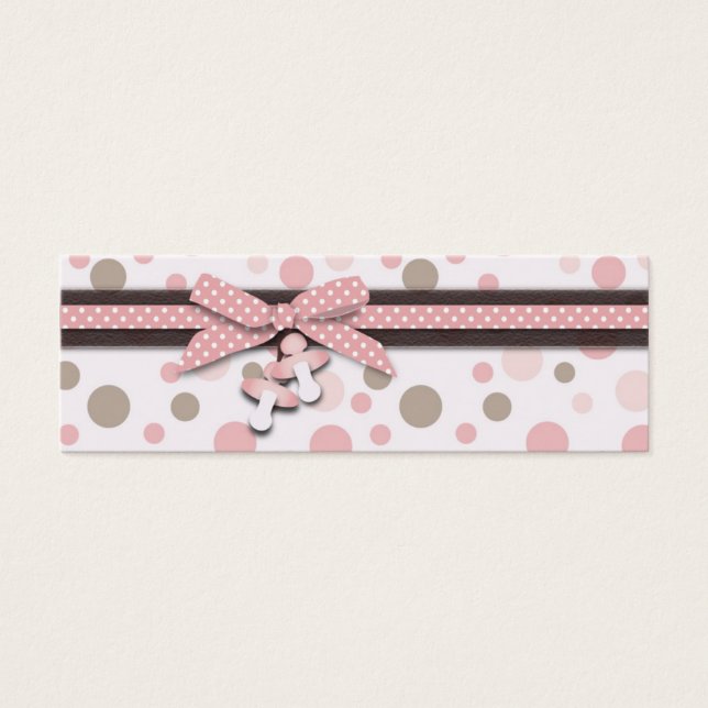 Girl Skinny Gift Tag (Vorderseite)
