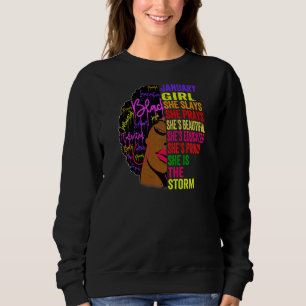 Girl Slays Prays Afro Black History Sweatshirt