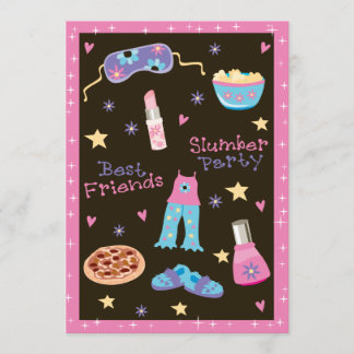 Girl-Slumber-Party Einladung