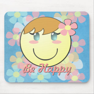 Girl Smiley Mousepad