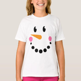 Girl Snowman T - Shirt (Design 1)