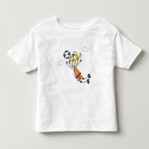 Girl Soccer Jump Tshirts und Geschenke