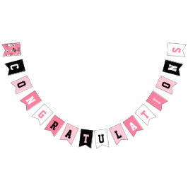 Girl Soccer Player Geburtstagsparty Girl Pink Wimpelkette