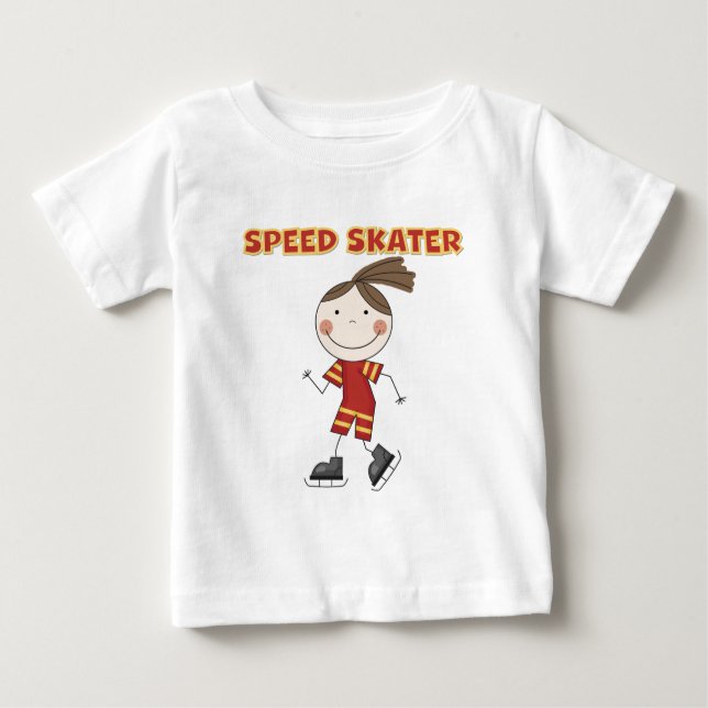 Girl Speed Skater Tshirts und Geschenke (Vorderseite)