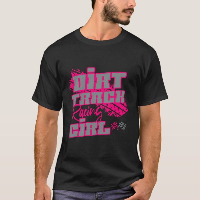 Girl Sprint Car Racing T-Shirt (Vorderseite)