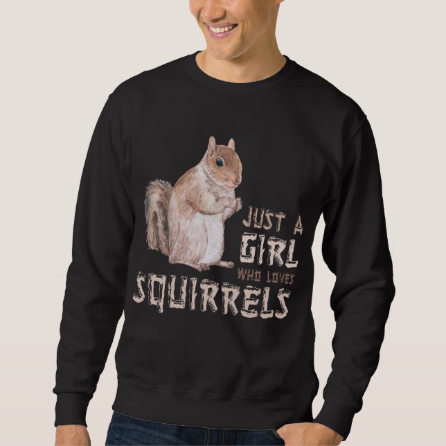 Girl Squirrel Lover Sweatshirt (Vorderseite)
