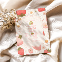 Girl Strawberry Berry Erster Geburtstag Party