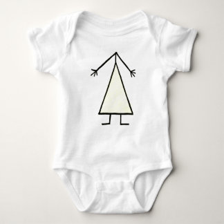 Girl-Strichmännchen - Gelbes Kleid Baby Strampler