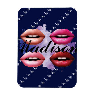 Girl Style Lips Beauty Custom Personalisiert Magnet