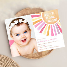 Girl Sunshine erste Reise rund um Sun Geburtstagsp