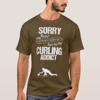 Girl Super Curling Addict Funny Design für Geschen T-Shirt