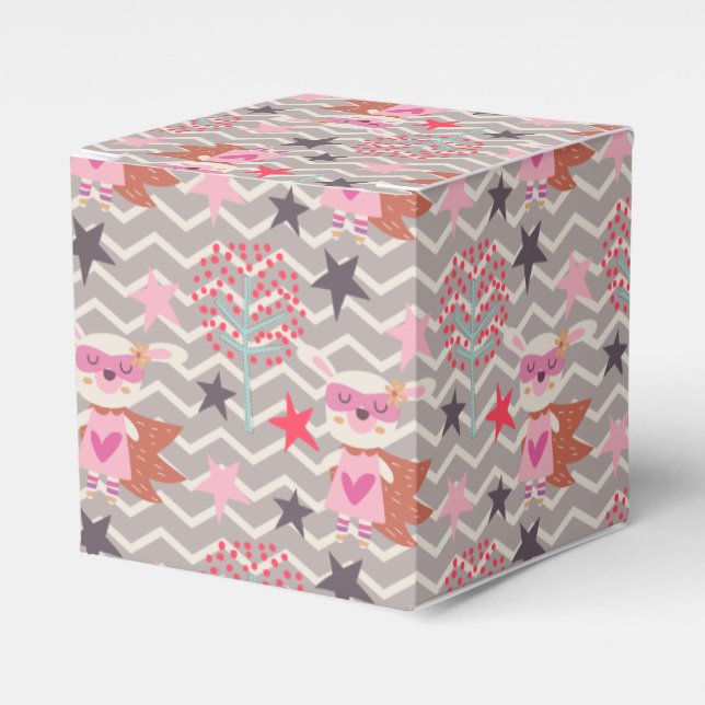 Girl Superhero Bunny Geschenkschachtel (Vorderseite)